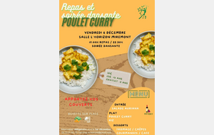 Soirée poulet curry 6/12/24